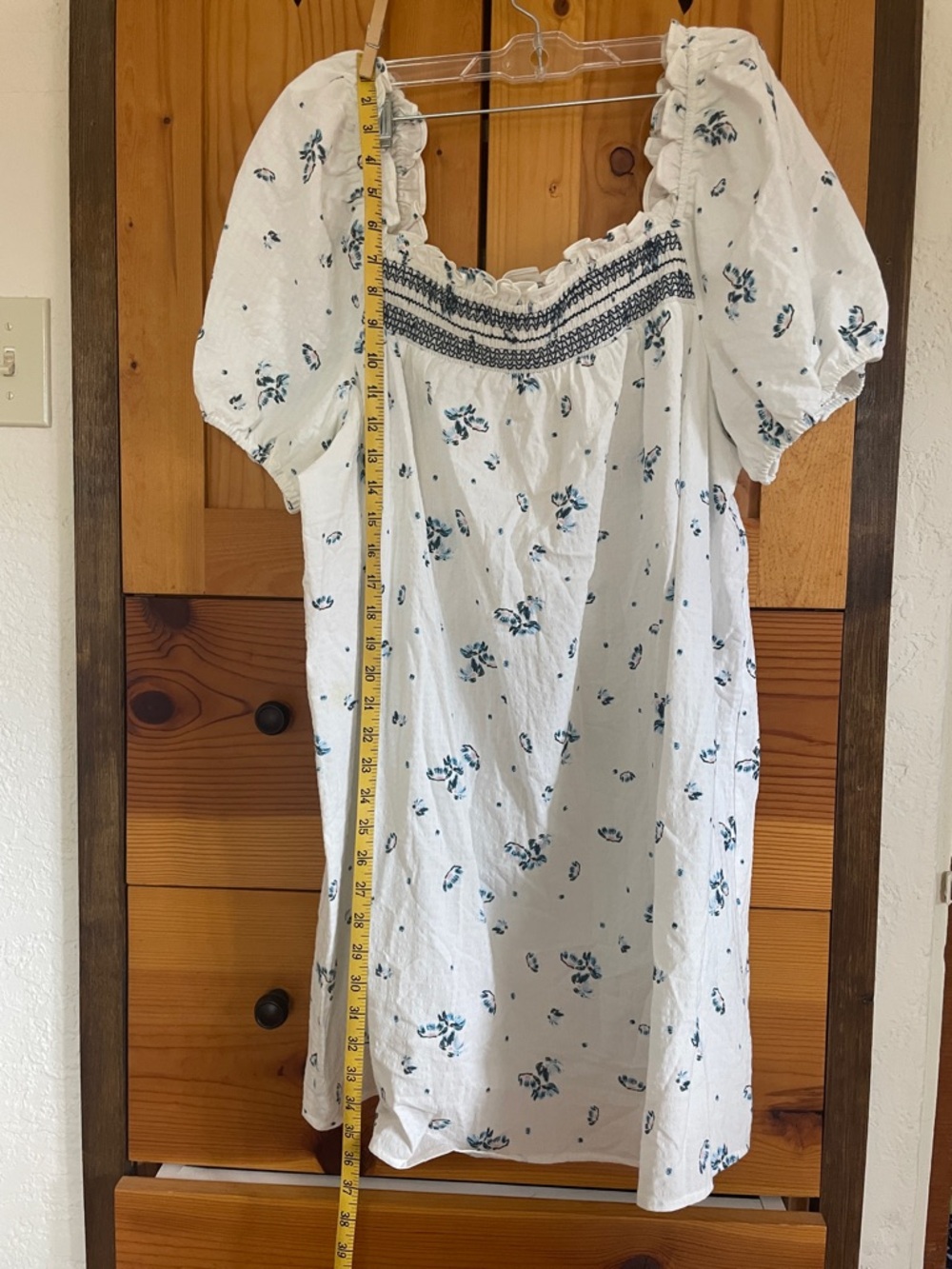 puff sleeve floral midi dress size XL by a.n.a.